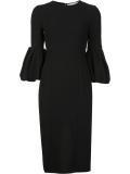 wide sleeve fitted dress