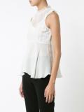 pleated bib top