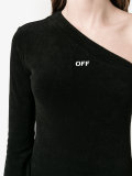 one sleeve velvet top