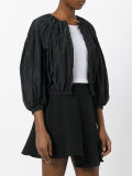 cropped ballon sleeve jacket 