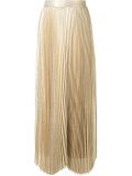 pleated maxi skirt