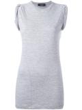 ruched cap sleeve top