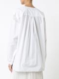 beaded tie-neck blouse 