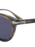 line effect oval sunglasses