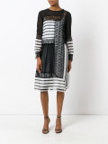 contrast panel dress