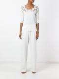 lace inserts T-shirt 