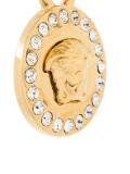 Strass Medusa and Greca earrings