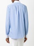 contrast pinstripe shirt