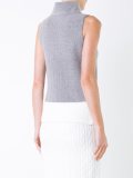 mock neck sleeveless top