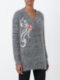 floral embroidery jumper