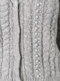 pearl embroidery cardigan