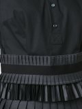 pleated shirt mini dress