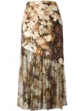floral print bias skirt 