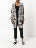 floral print buttoned coat