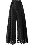 'Hallie' embroidered circle trousers