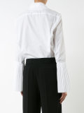 pleated sleeve blouse 