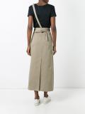 shoulder-strap cargo skirt 