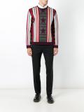 geometric panel sweatshirt