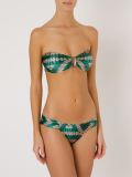 abstract print bandeau bikini set
