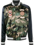 souvenir printed bomber jacket