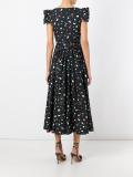 stars print ruffled dress