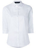 slit-detailed poplin shirt