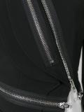 asymmetric zip detail jacket