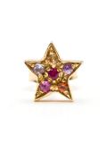 diamond star stud earring