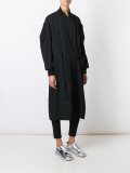 zip up asymmetric coat