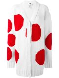polka dot long cardigan