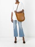 front zip shoulder bag