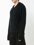 cashmere zip hoodie 