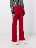 pleated flared trousers