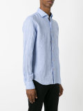 denim button-up shirt
