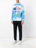 surf print sweatshirt 
