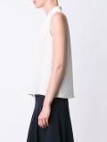 drawstring neck detail top 