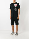 distressed jersey shorts