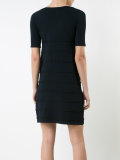 ruffle trim short sleeve dress