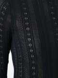 lace stitch lined jumper