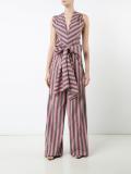Wide Stripe Sleeveless连身长裤