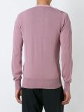 embroidered logo cardigan