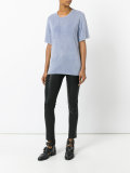 'Tylan' cutout faded effect T-shirt
