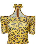 printed choker top 