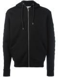 embroidered sleeve hoodie