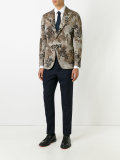 floral jacquard blazer