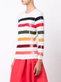 sequin striped jumper