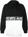 split logo hoodie