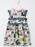 space comic strip dress