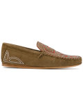 'Finha' embroidered moccasins