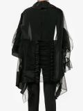 ruffled tulle jacket